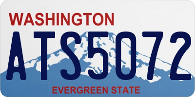 WA license plate ATS5072