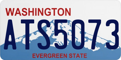 WA license plate ATS5073