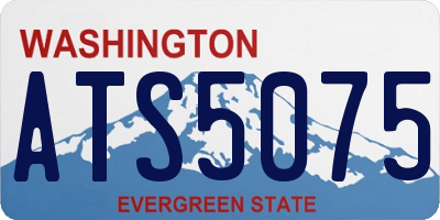 WA license plate ATS5075