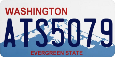 WA license plate ATS5079
