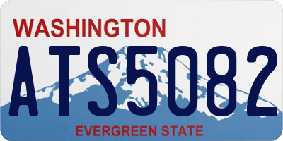 WA license plate ATS5082