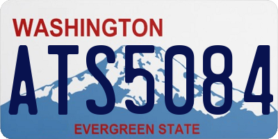 WA license plate ATS5084