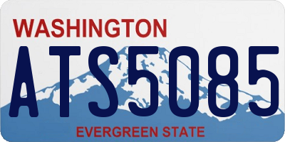 WA license plate ATS5085