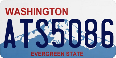 WA license plate ATS5086
