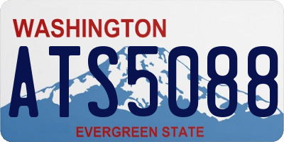 WA license plate ATS5088
