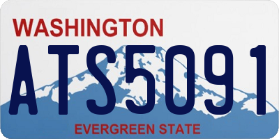 WA license plate ATS5091
