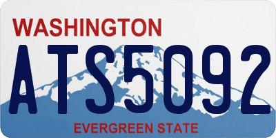 WA license plate ATS5092