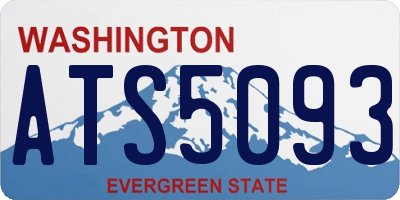 WA license plate ATS5093