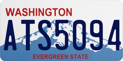 WA license plate ATS5094