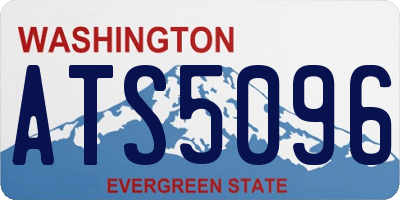 WA license plate ATS5096