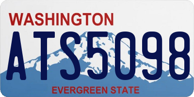 WA license plate ATS5098