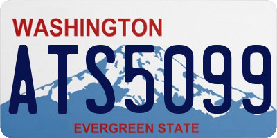 WA license plate ATS5099