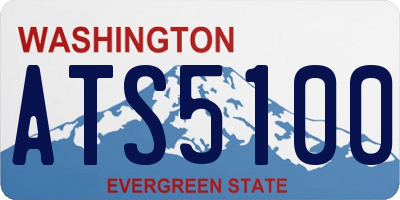 WA license plate ATS5100