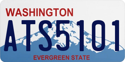 WA license plate ATS5101