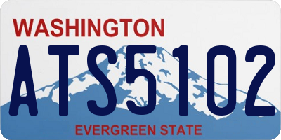 WA license plate ATS5102