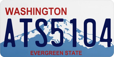 WA license plate ATS5104