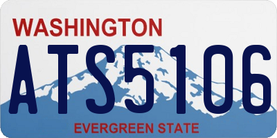 WA license plate ATS5106