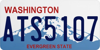 WA license plate ATS5107