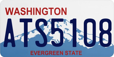 WA license plate ATS5108