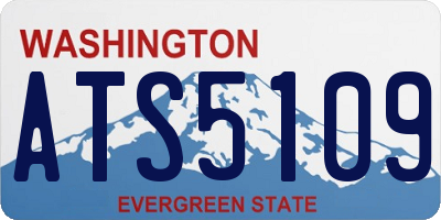 WA license plate ATS5109