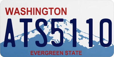 WA license plate ATS5110
