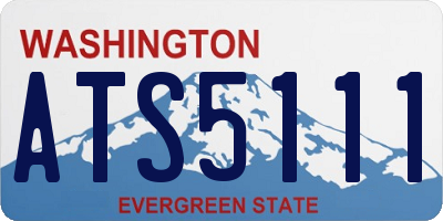 WA license plate ATS5111