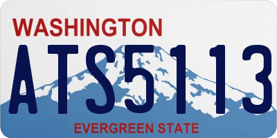 WA license plate ATS5113
