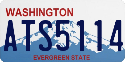 WA license plate ATS5114