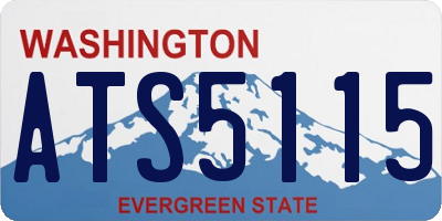 WA license plate ATS5115
