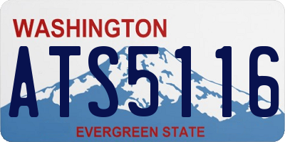 WA license plate ATS5116