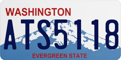 WA license plate ATS5118