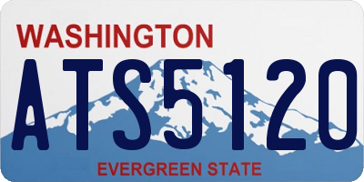 WA license plate ATS5120