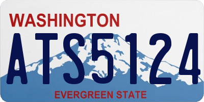 WA license plate ATS5124
