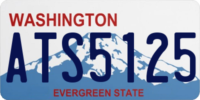 WA license plate ATS5125