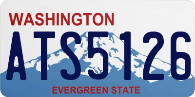 WA license plate ATS5126