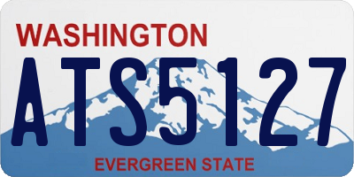 WA license plate ATS5127