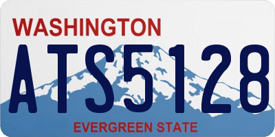 WA license plate ATS5128