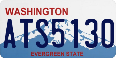 WA license plate ATS5130
