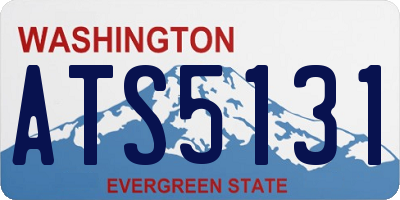 WA license plate ATS5131