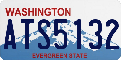 WA license plate ATS5132