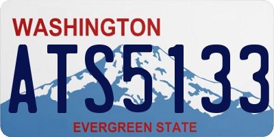 WA license plate ATS5133
