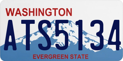 WA license plate ATS5134