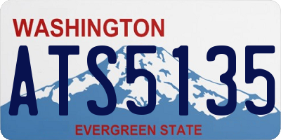 WA license plate ATS5135