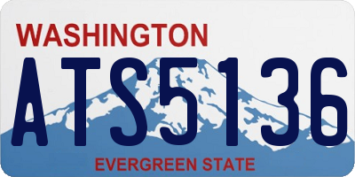 WA license plate ATS5136