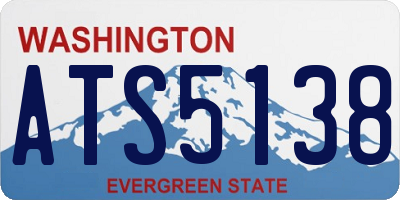 WA license plate ATS5138