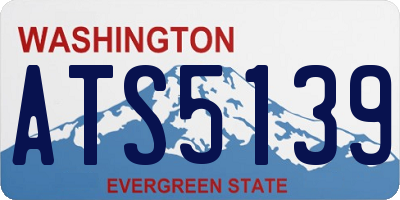WA license plate ATS5139