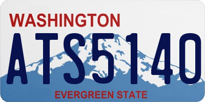 WA license plate ATS5140