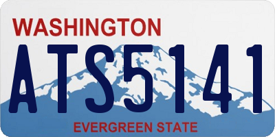 WA license plate ATS5141