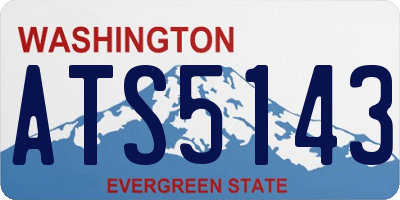 WA license plate ATS5143