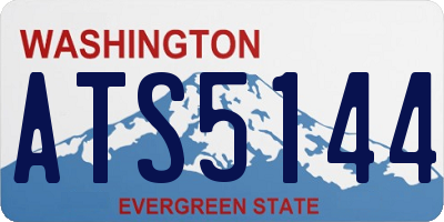 WA license plate ATS5144